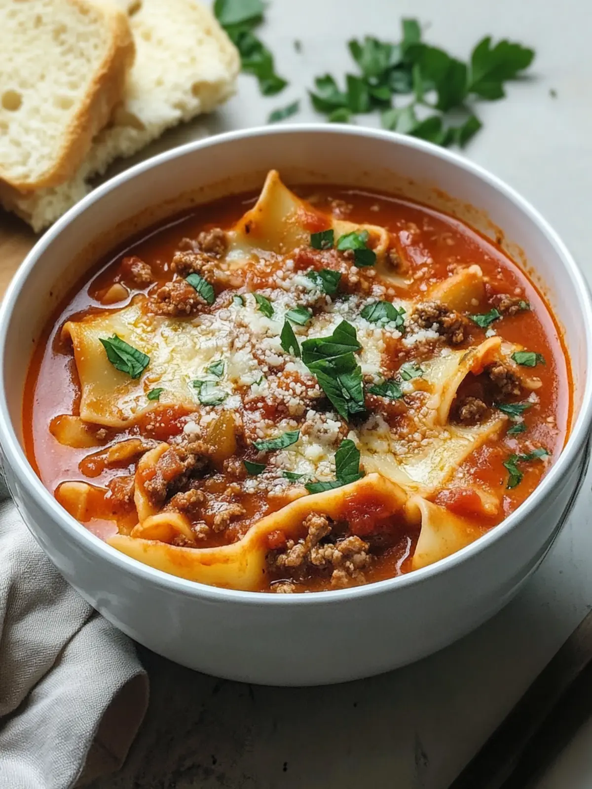 Mouthwatering One Pot Lasagna Soup for Cozy Nights 3 Mouthwatering One Pot Lasagna Soup