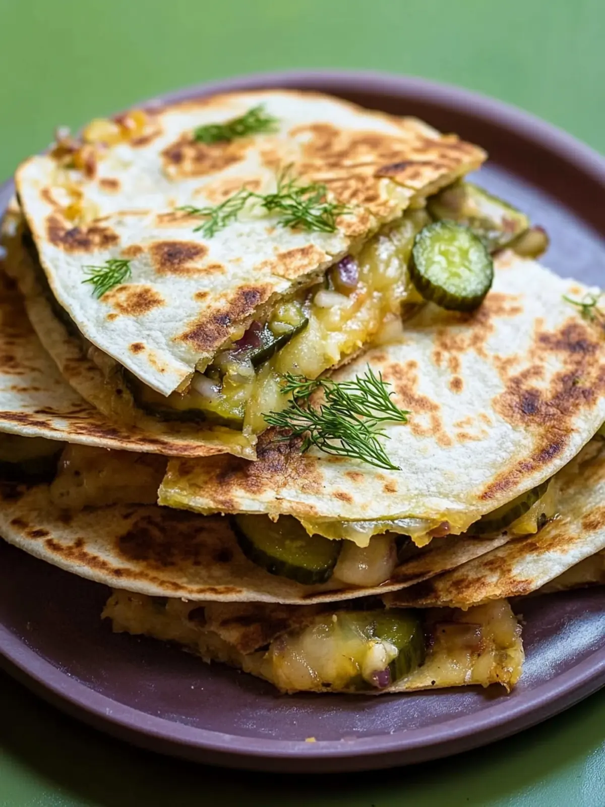 Crispy Dill Pickle Quesadilla: A Tangy Twist to Snack Time 3 Crispy Dill Pickle Quesadilla