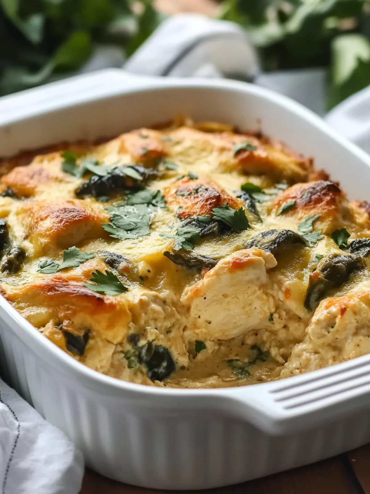 Delicious Chicken Poblano Casserole with Creamy Sauce Bliss 3 Chicken Poblano Casserole with Creamy Sauce