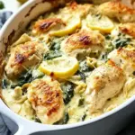 Creamy Lemon Spinach Artichoke Chicken Bake You'll Love Tonight 9 Creamy Lemon Spinach Artichoke Chicken Bake You’ll Love