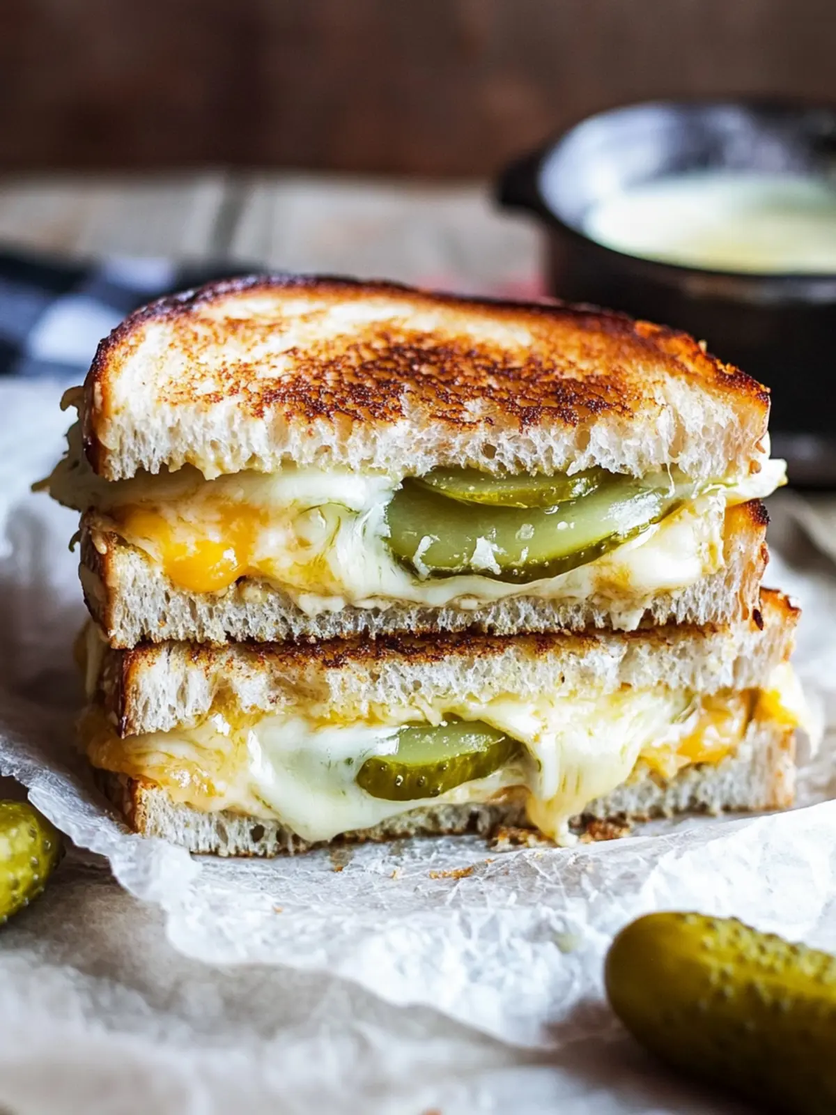 Ultimate Pickle Grilled Cheese Sandwich You'll Crave Daily 4 Pickle Grilled Cheese Sandwich
