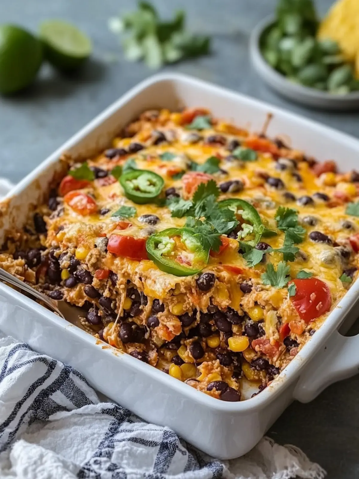 Southwestern Black Bean Casserole: A Cozy Family Winner 4 Southwestern Black Bean Casserole