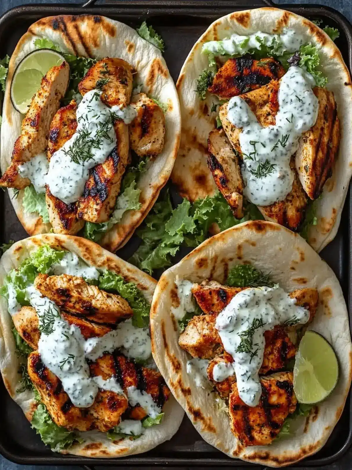 Sheet Pan Chicken Pitas with Herby Ranch for Easy Weeknight Joy 2 Sheet Pan Chicken Pitas with Herby Ranch