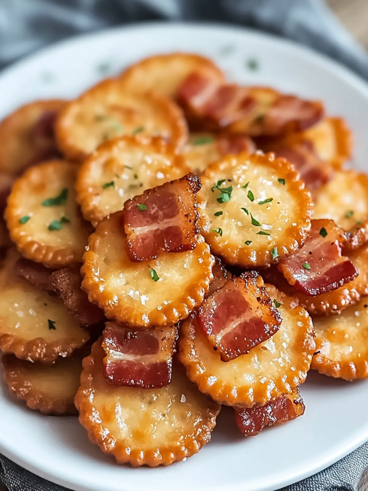 Bacon Ritz Crackers Appetizer: Air Fryer Magic Awaits 2 Bacon Ritz Crackers Appetizer in the Air Fryer