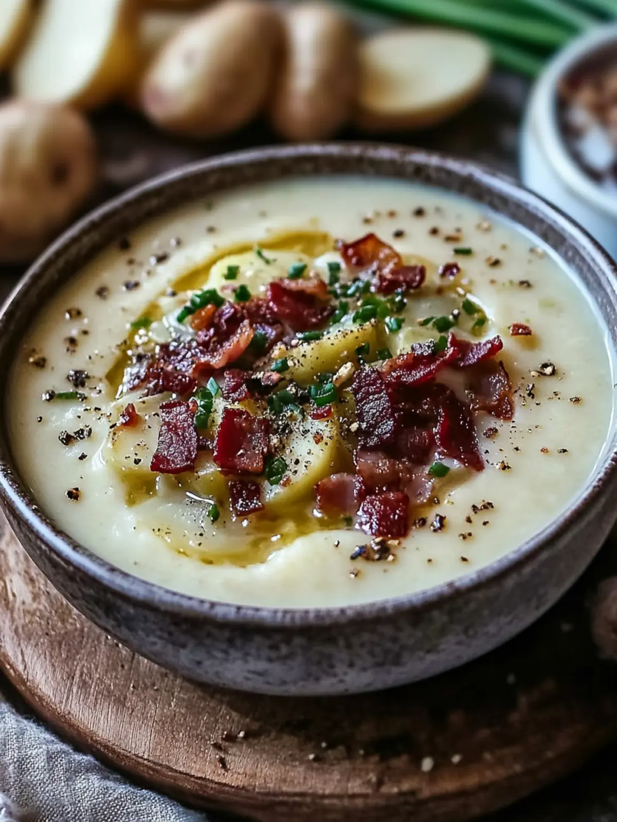 Creamy Irish Potato Soup Recipe with Leeks and Bacon Made Easy 2 Creamy Irish Potato Soup Recipe with Leeks and Bacon Easy and Perfect