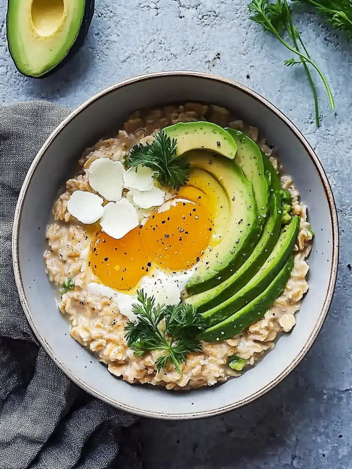Delicious Simple Savory Avocado Oatmeal for a Quick Breakfast 3 Simple Savory Avocado Oatmeal