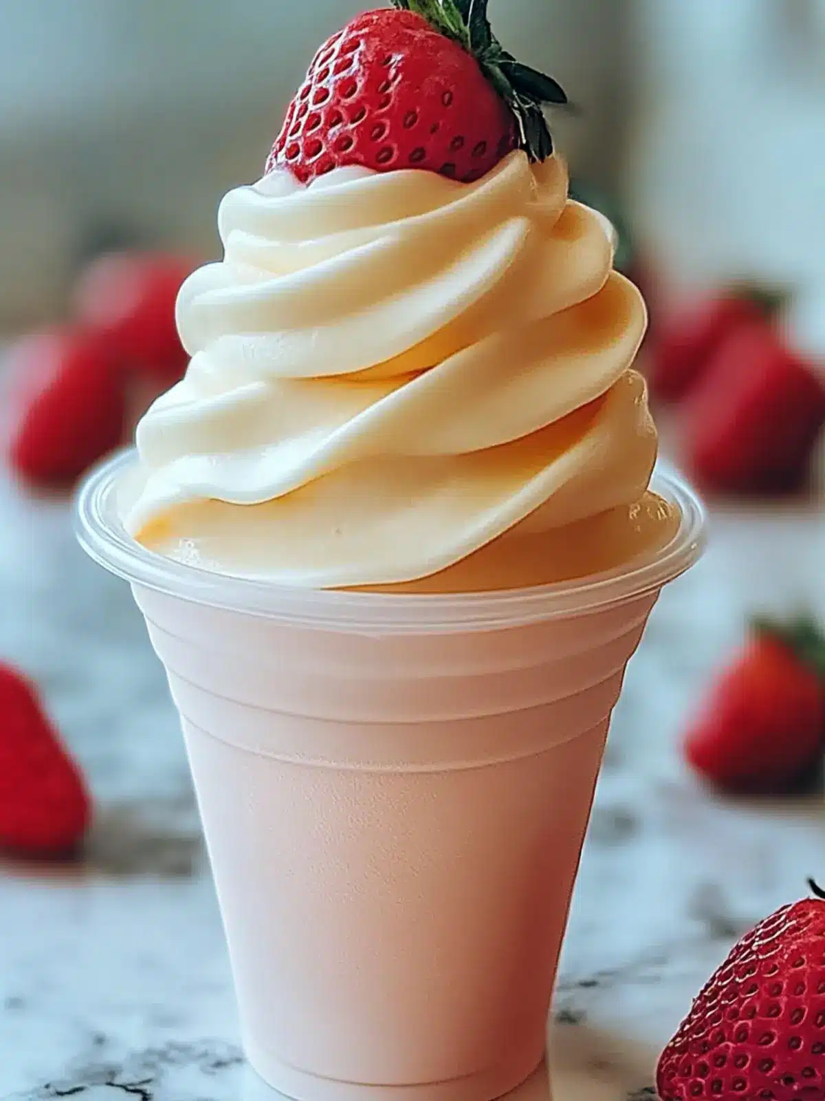 Savory Strawberry Dole Whip - Your Vegan Summer Escape 2 Strawberry Dole Whip