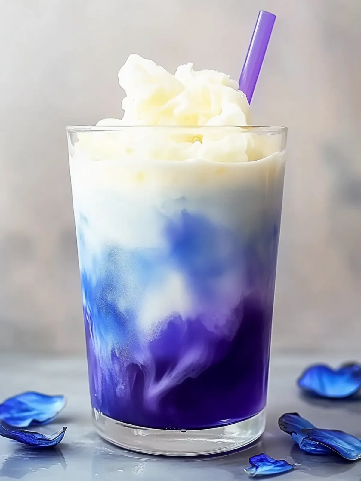 Iced Blue Tea Latte Recipe with Dreamy Vanilla Cold Foam 3 Iced Blue Tea Latte Recipe – Butterfly Pea Flower Tea with Vanilla Cold Foam