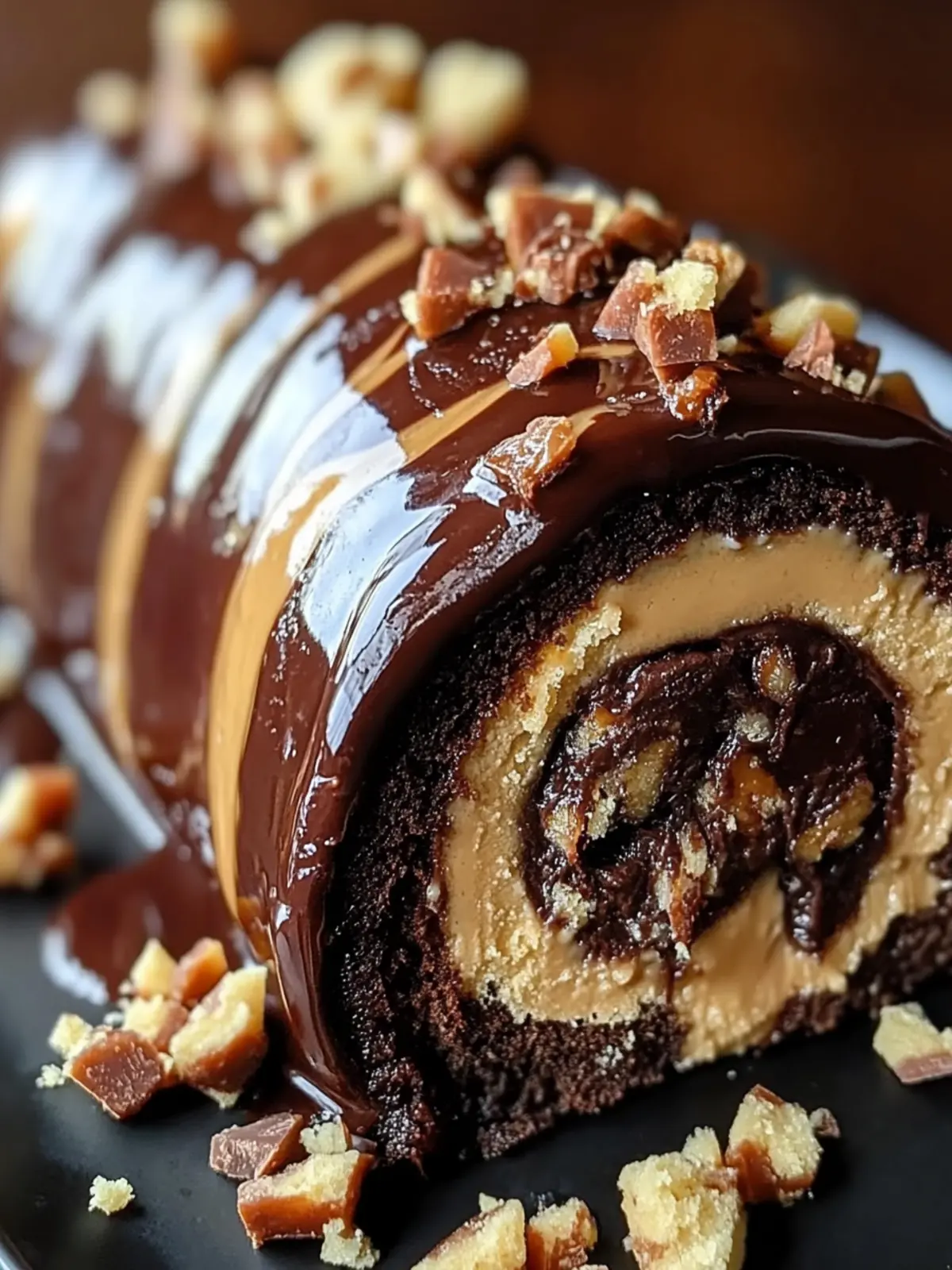 Decadent Peanut Butter Cup Chocolate Roll Recipe for Joyful Sharing 2 Decadent Peanut Butter Cup Chocolate Roll Recipe
