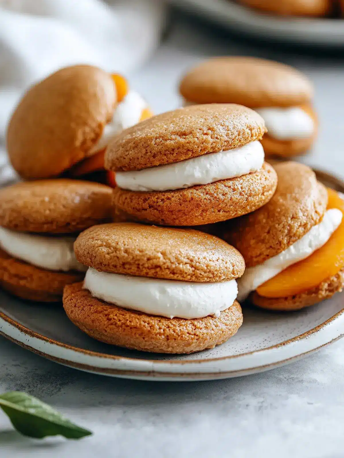 Peaches and Cream Whoopie Pies for a Sweet Summer Treat 2 Peaches and Cream Whoopie Pies