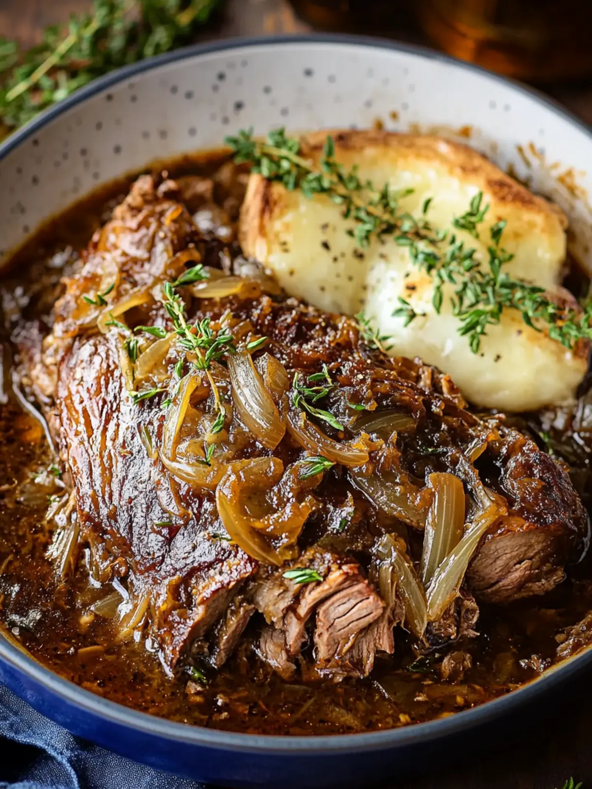 Melt-in-Your-Mouth French Onion Braised Chuck Roast Recipe 5 French Onion Braised Chuck Roast