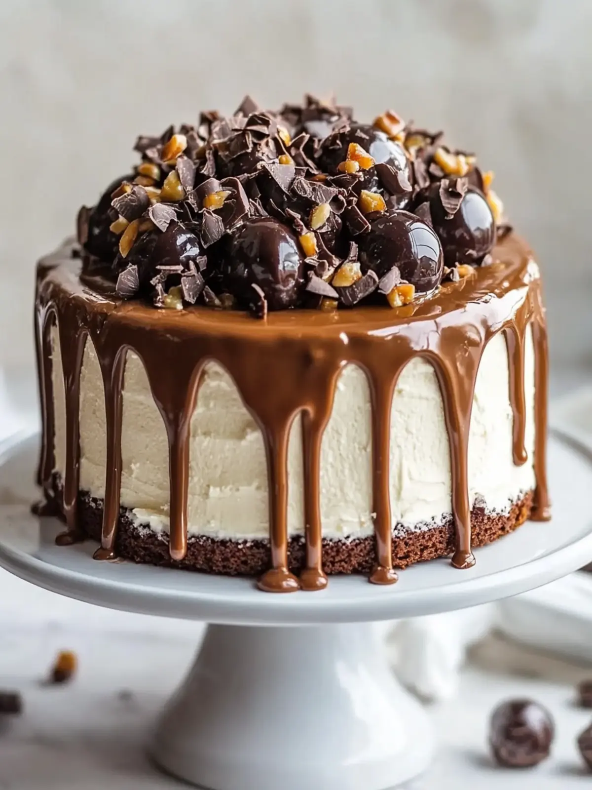 Decadent Chocolate Turtle Cake with Salty Caramel Bliss 4 Chocolate Turtle Cake