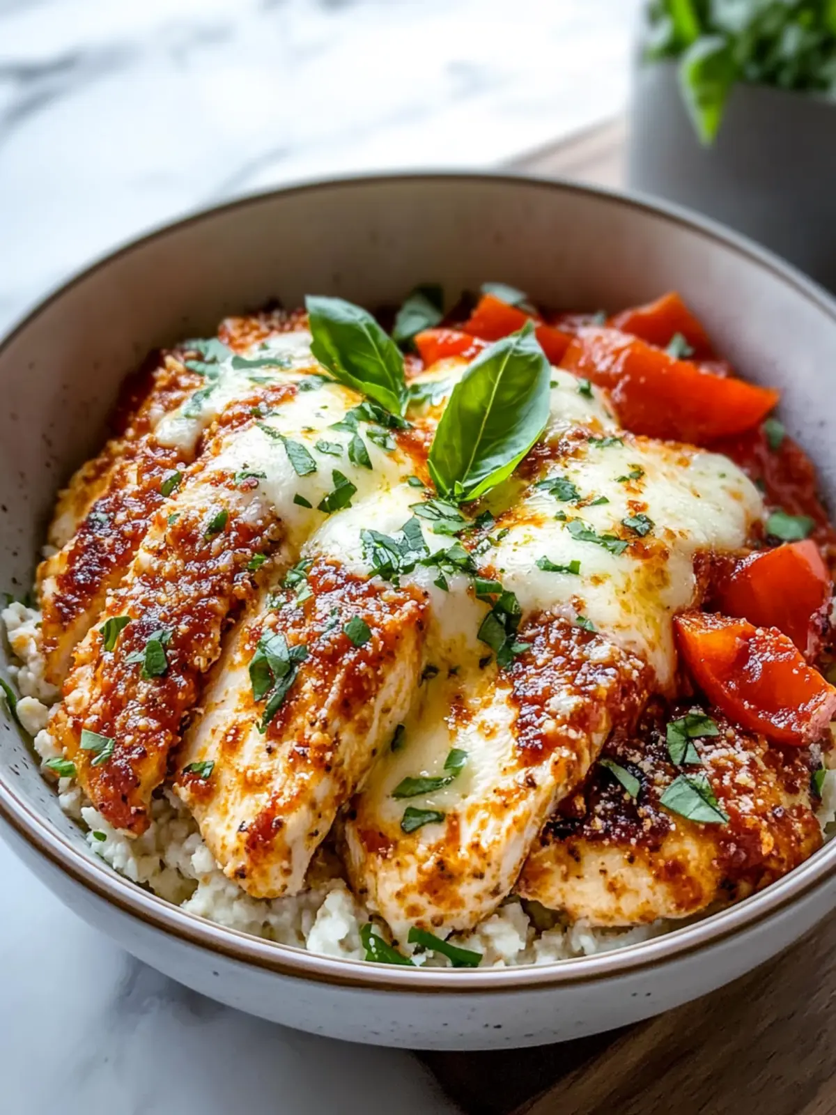 15-Minute Cottage Cheese Chicken Parm Bowl for Quick Health 4 15-Minute Cottage Cheese Chicken Parm Bowl