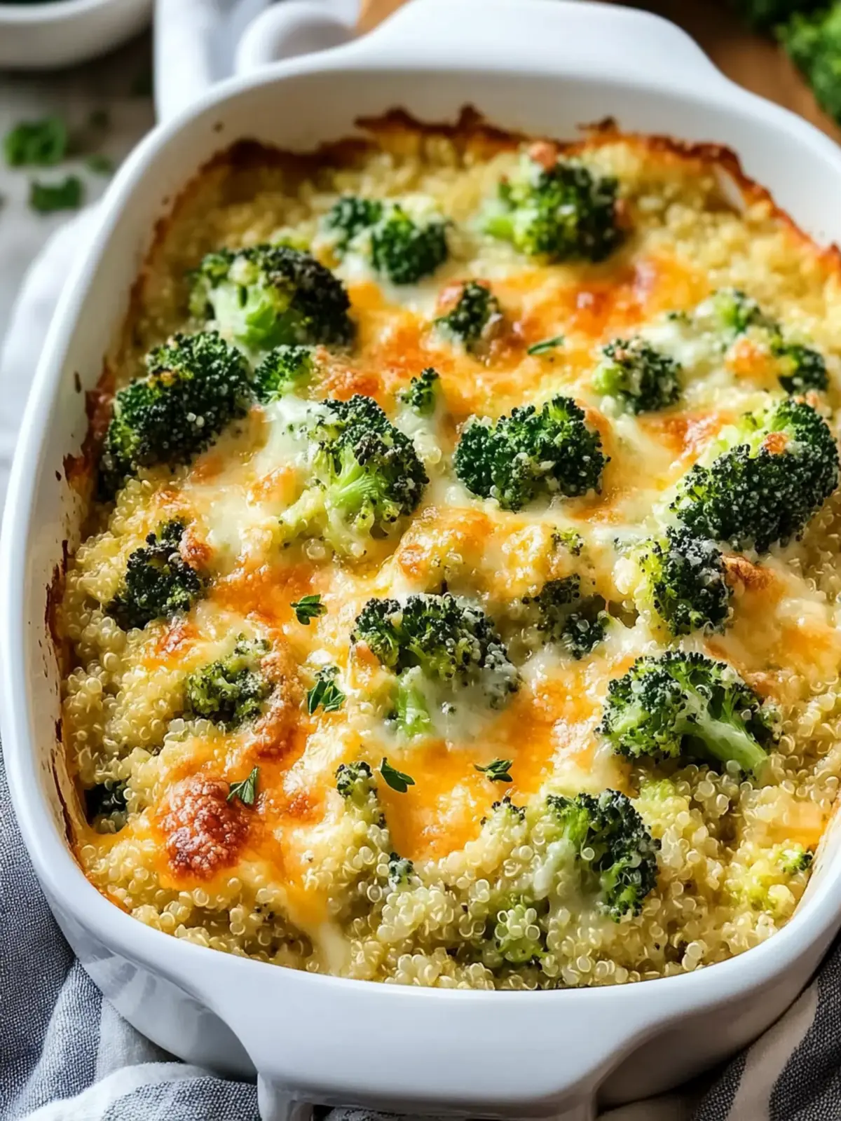 Creamy Quinoa Broccoli and Cheese Casserole You'll Crave 4 Creamy Quinoa Broccoli and Cheese Casserole