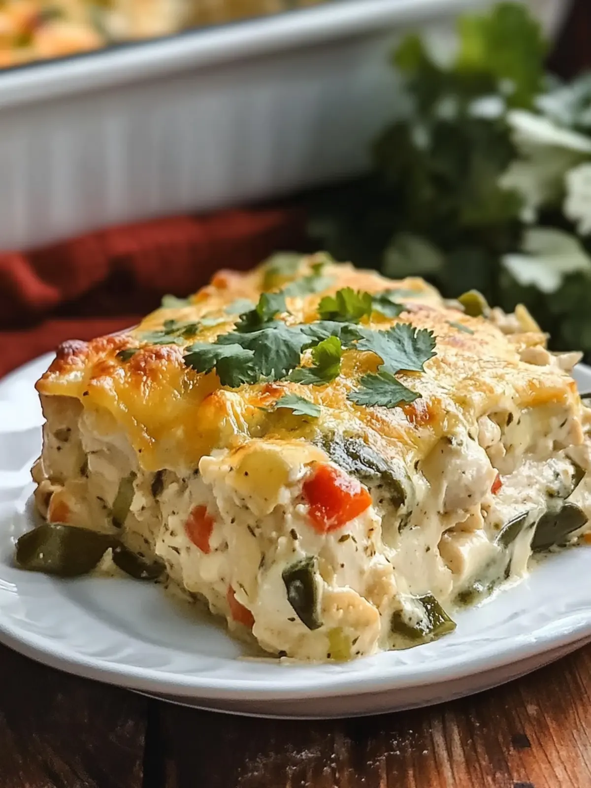 Delicious Chicken Poblano Casserole with Creamy Sauce Bliss 5 Chicken Poblano Casserole with Creamy Sauce