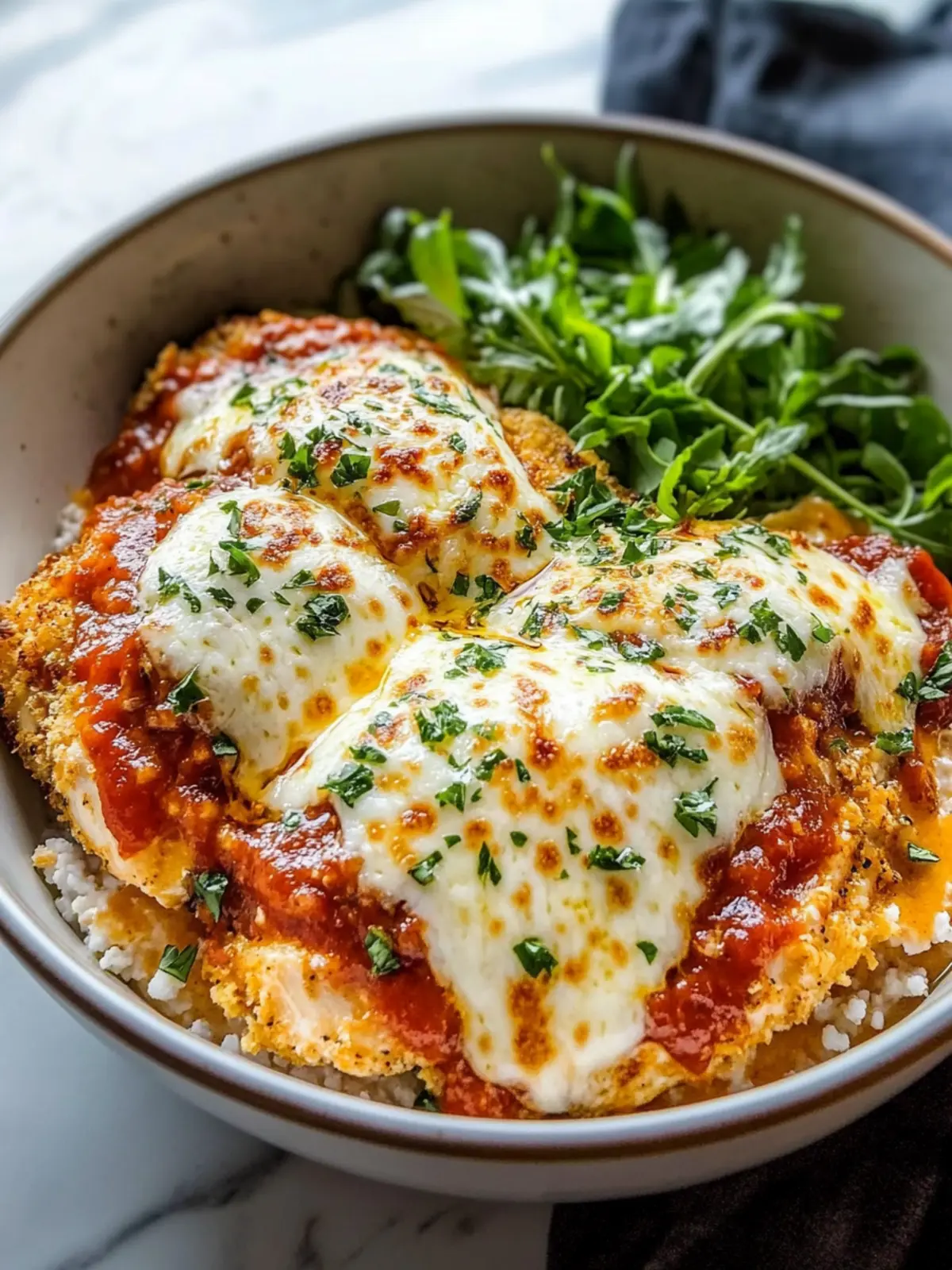 15-Minute Cottage Cheese Chicken Parm Bowl for Quick Health 2 15-Minute Cottage Cheese Chicken Parm Bowl