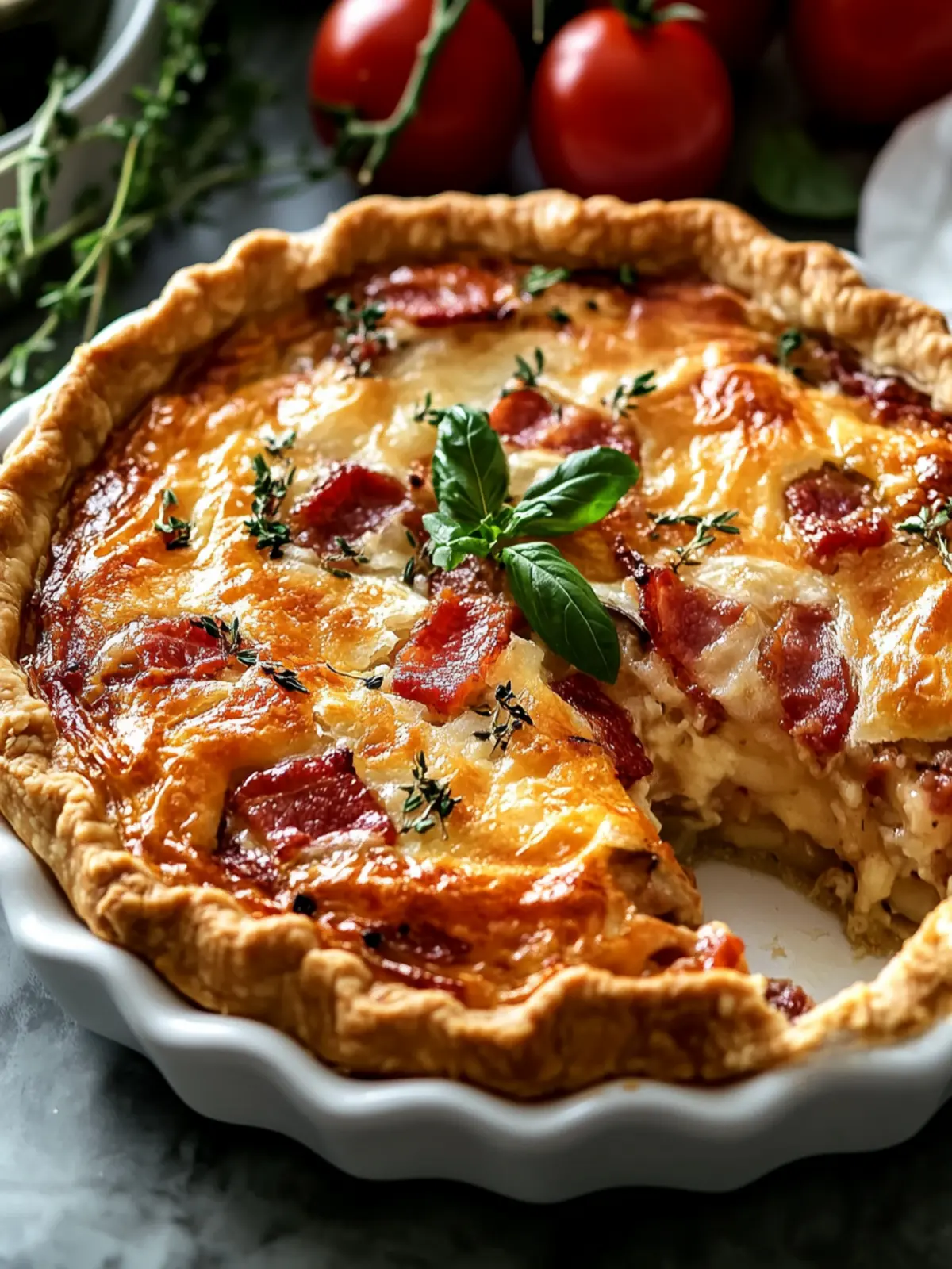 Bacon Onion Tomato Pie: A Must-Try Southern Comfort Dish 5 Bacon Onion Tomato Pie