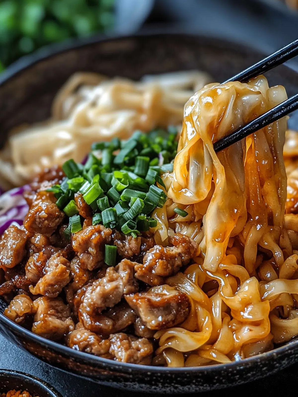 Savory Potsticker Noodle Bowl with Pork & Cabbage Slaw Delight 5 Potsticker Noodle Bowl with Pork & Cabbage Slaw