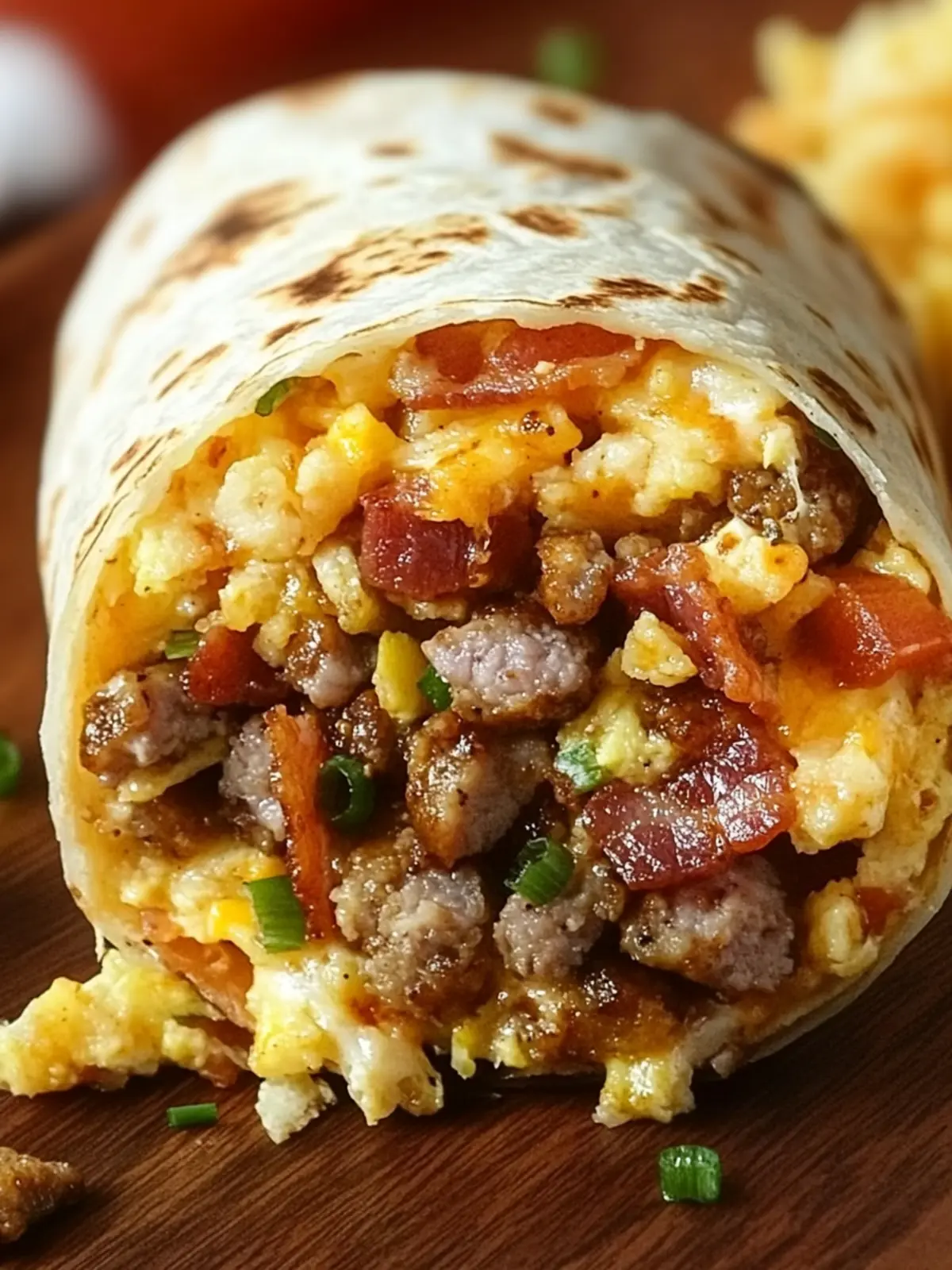 Ultimate Breakfast Burrito with Bacon, Sausage & Hash Browns Bliss 2 Ultimate Breakfast Burrito with Bacon, Sausage & Hash Browns: An Amazing Recipe