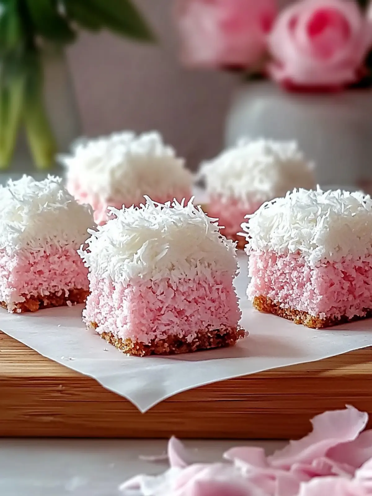 Delicious Pink Coconut Snowball Cake Bars Everyone Will Love 5 Pink Coconut Snowball Cake Bars