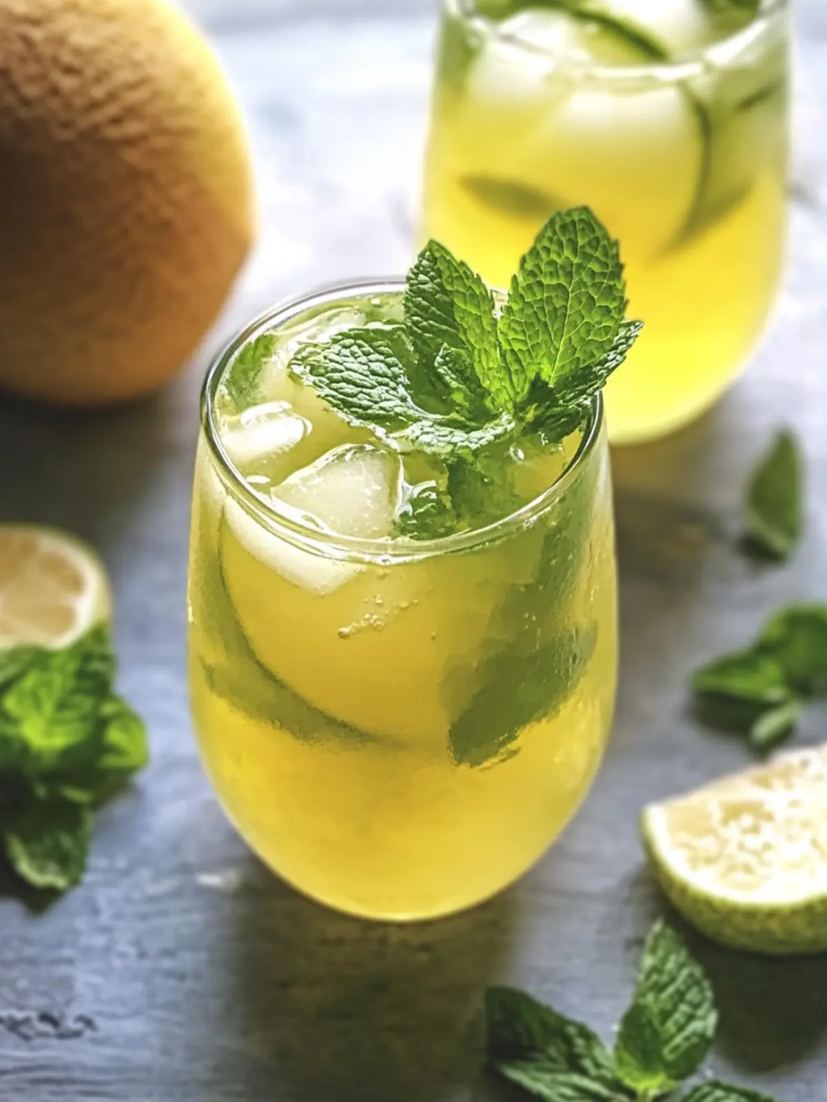 Honeydew Mint Iced Tea – A Refreshing Fusion with Green Tea!