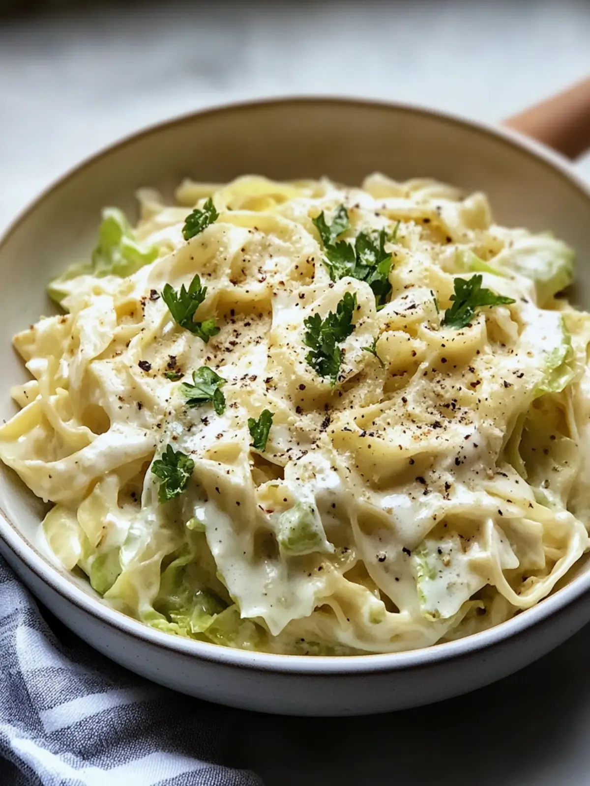 Creamy Skillet Cabbage Alfredo for a Guilt-Free Comfort Meal 4 Creamy Skillet Cabbage Alfredo