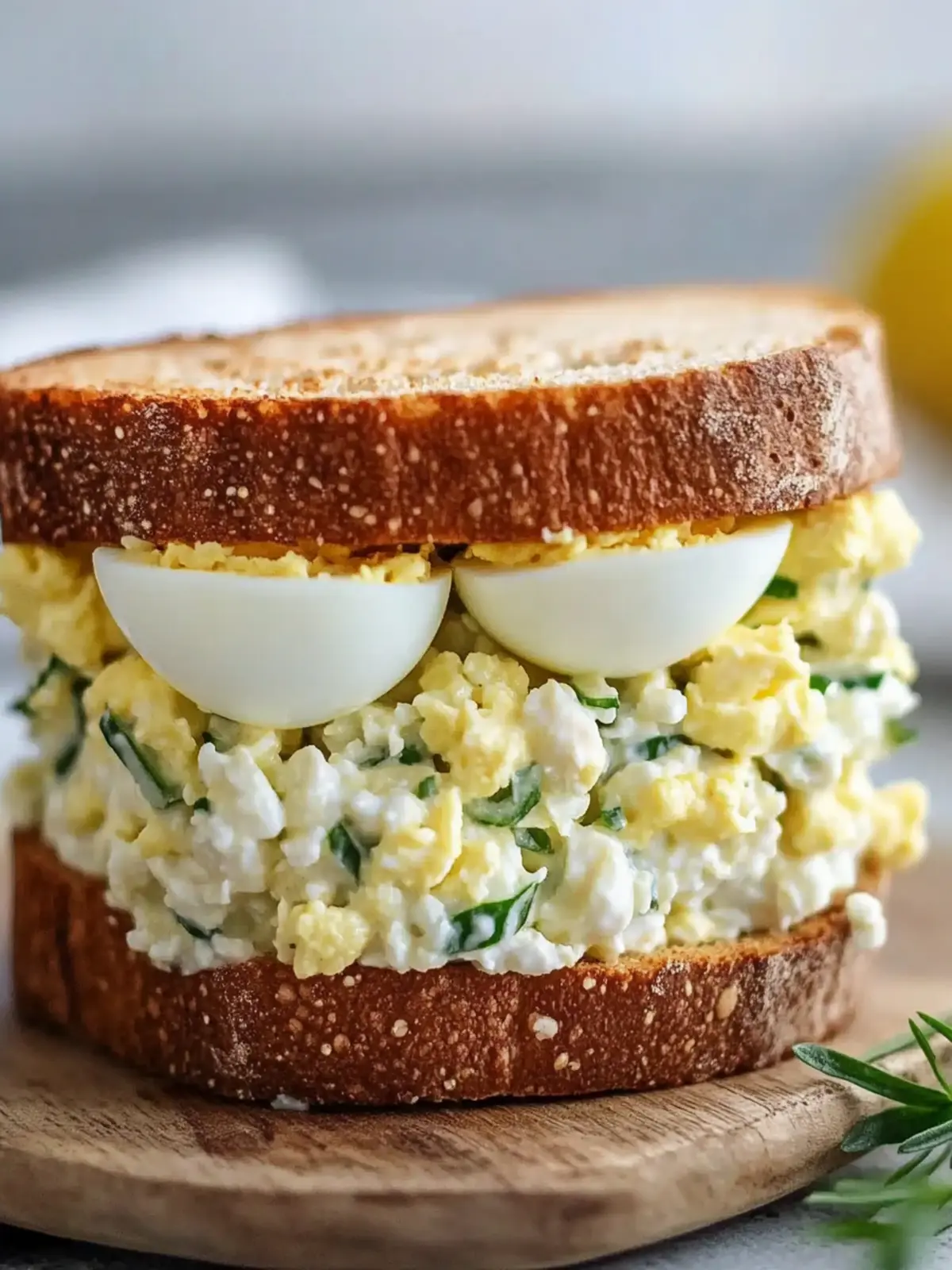 Delicious Protein-Packed Cottage Cheese Egg Salad Sandwich 4 Protein-Packed Cottage Cheese Egg Salad Sandwich