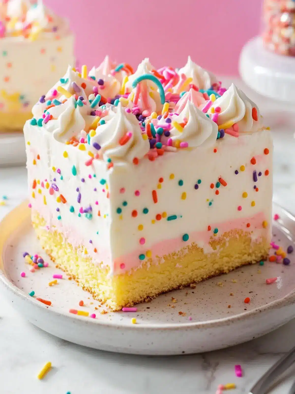 No-Bake Birthday Cake Delight That's a Celebration in Every Bite 4 Birthday Cake Delight