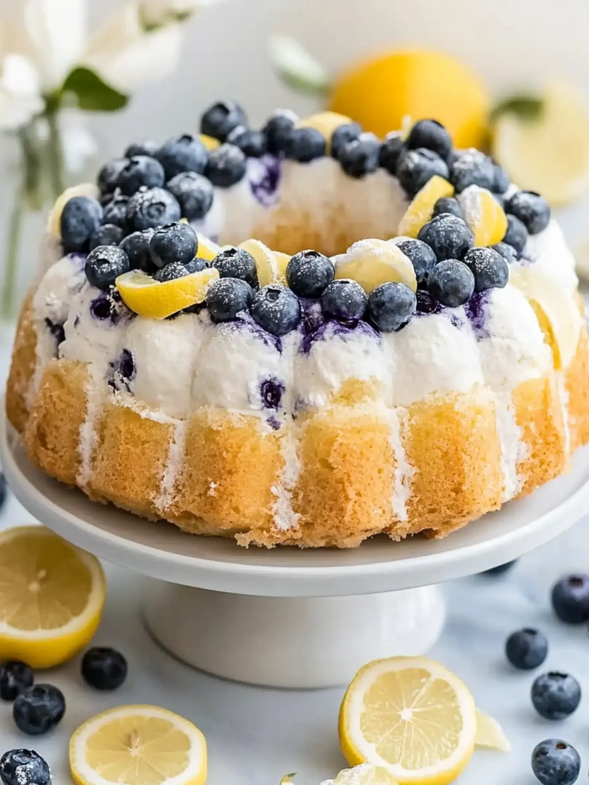 Moist Blueberry Lemon Angel Food Cake for Guilt-Free Joy 4 Moist Blueberry Lemon Angel Food Cake