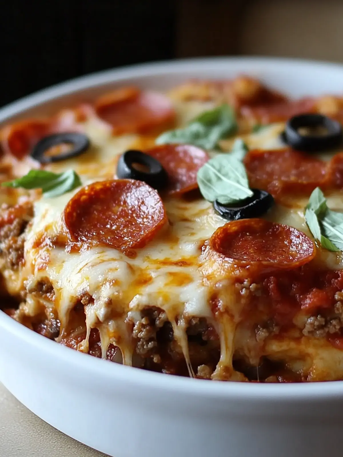 Satisfy Cravings with Pizza Casserole Low Carb Delight 5 Pizza Casserole Low Carb