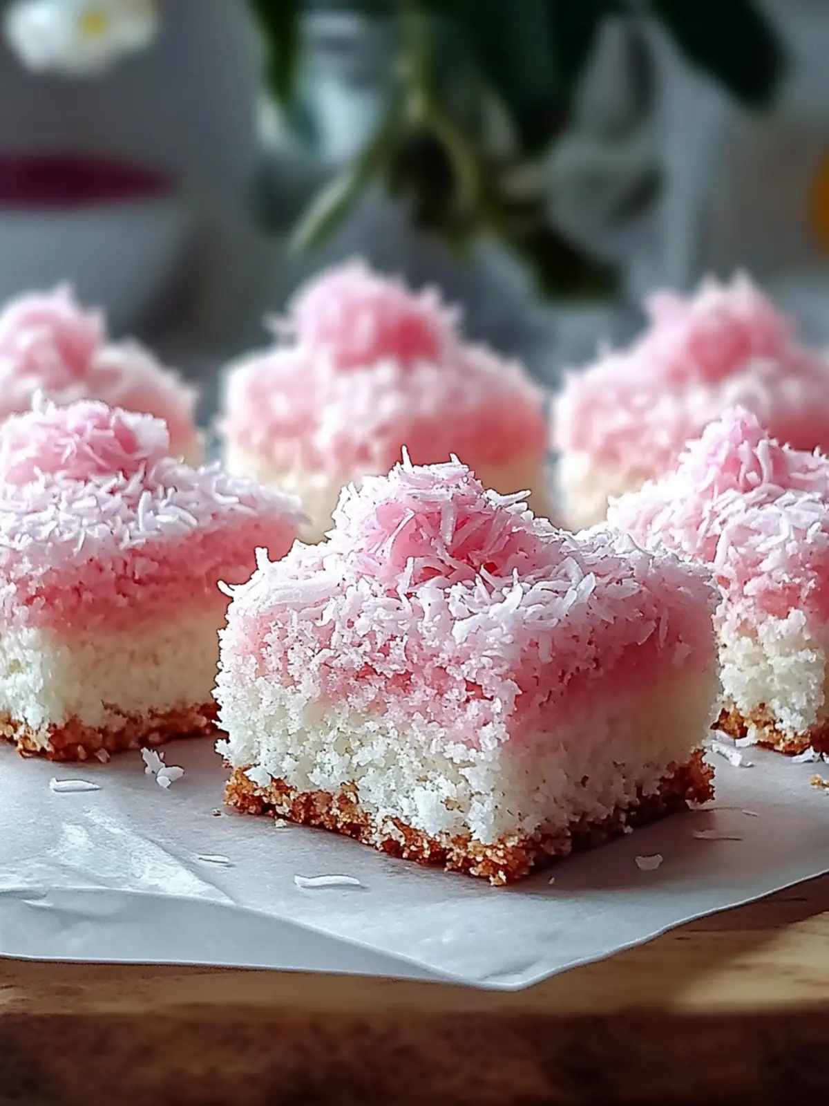 Delicious Pink Coconut Snowball Cake Bars Everyone Will Love 3 Pink Coconut Snowball Cake Bars
