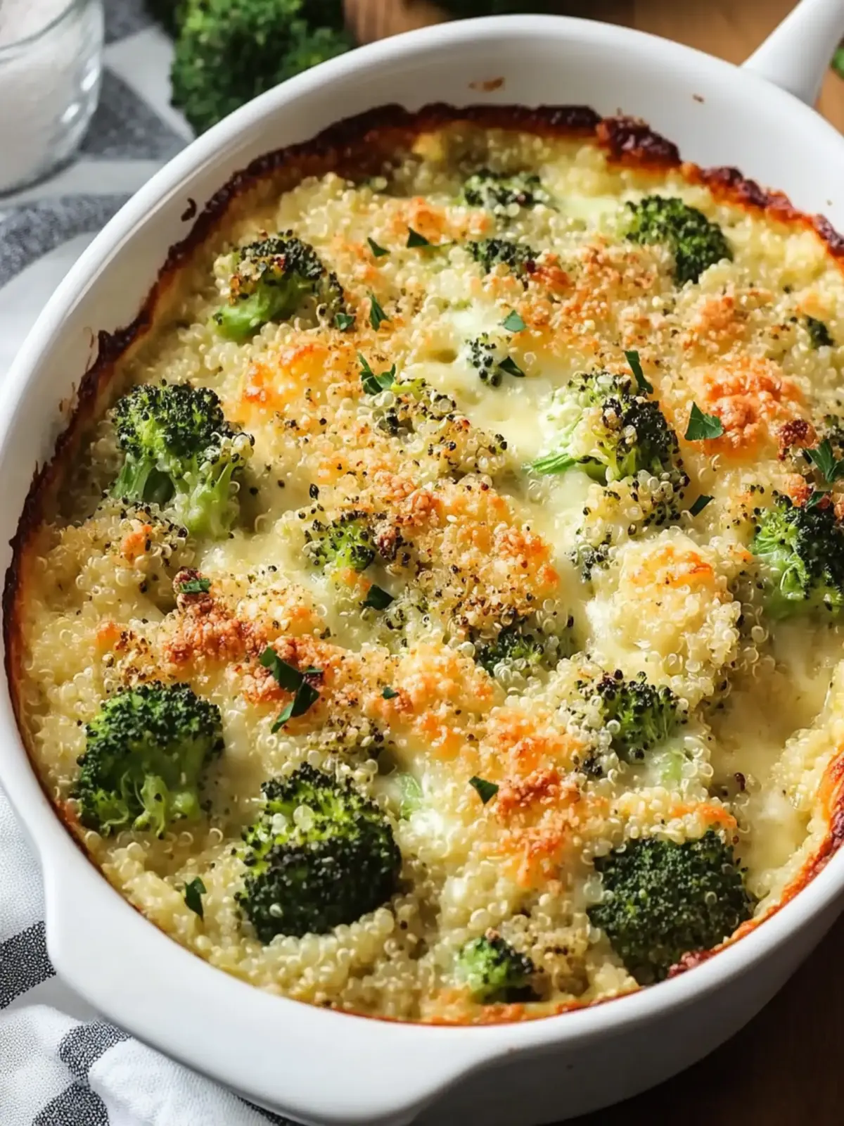 Creamy Quinoa Broccoli and Cheese Casserole You'll Crave 2 Creamy Quinoa Broccoli and Cheese Casserole