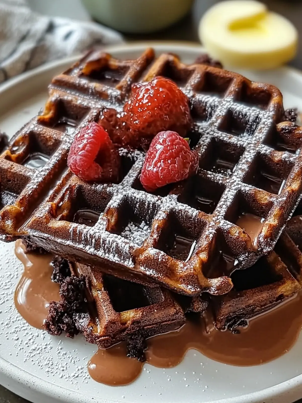 Indulge in Fudgy Brownie Waffles: A Sweet Breakfast Dream 3 Fudgy Brownie Waffles
