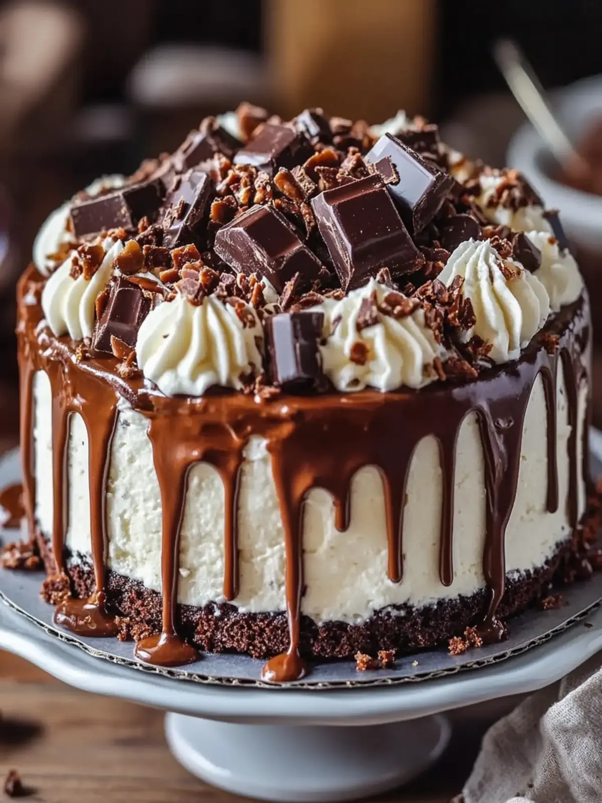 Decadent Chocolate Turtle Cake with Salty Caramel Bliss 2 Chocolate Turtle Cake