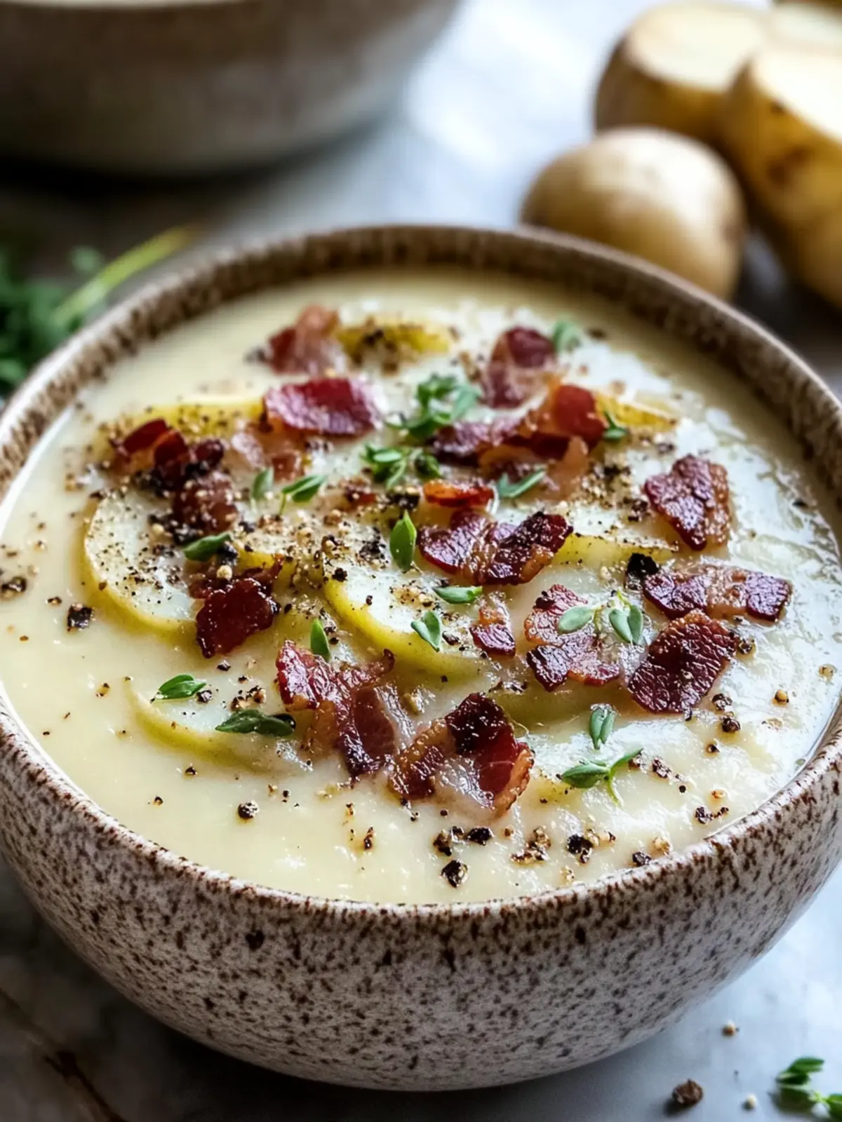 Creamy Irish Potato Soup Recipe with Leeks and Bacon Made Easy 5 Creamy Irish Potato Soup Recipe with Leeks and Bacon Easy and Perfect