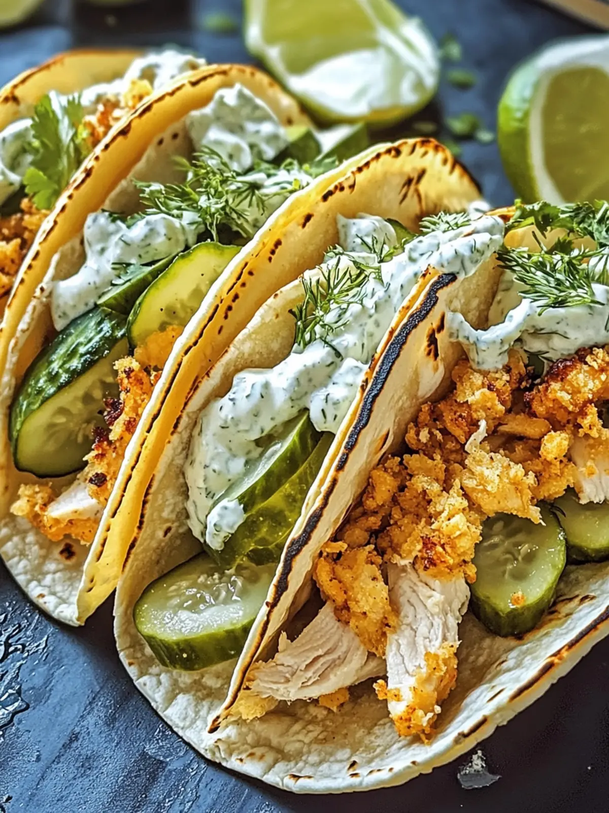 Dill Pickle Ranch Smash Chicken Tacos: A Flavorful Game Changer 4 Dill Pickle Ranch Smash Chicken Tacos: A Flavorful Twist
