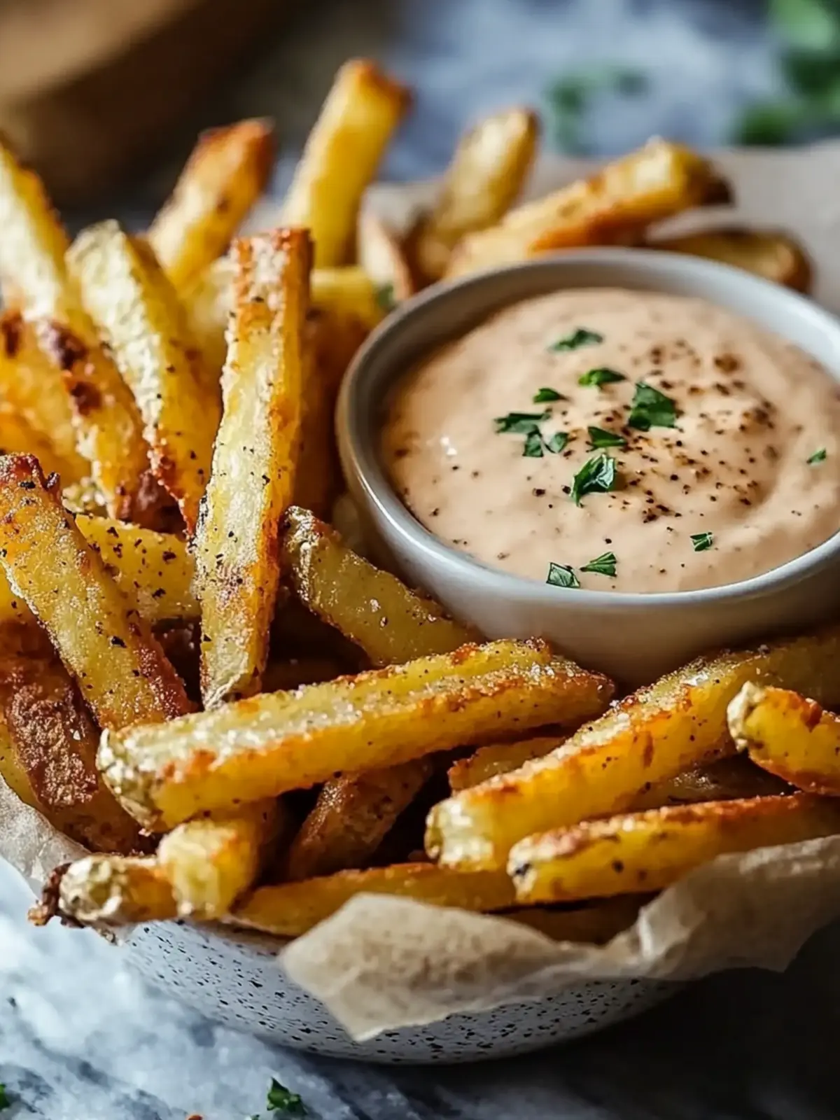 Baked Turnip Fries with Dip: A Crispy Low-Carb Delight 2 Baked Turnip Fries with Dip