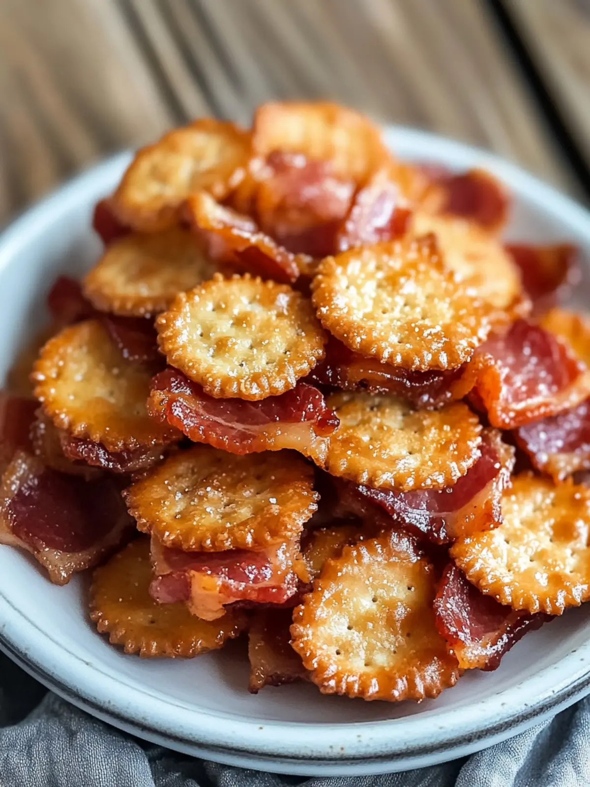 Bacon Ritz Crackers Appetizer: Air Fryer Magic Awaits 4 Bacon Ritz Crackers Appetizer in the Air Fryer
