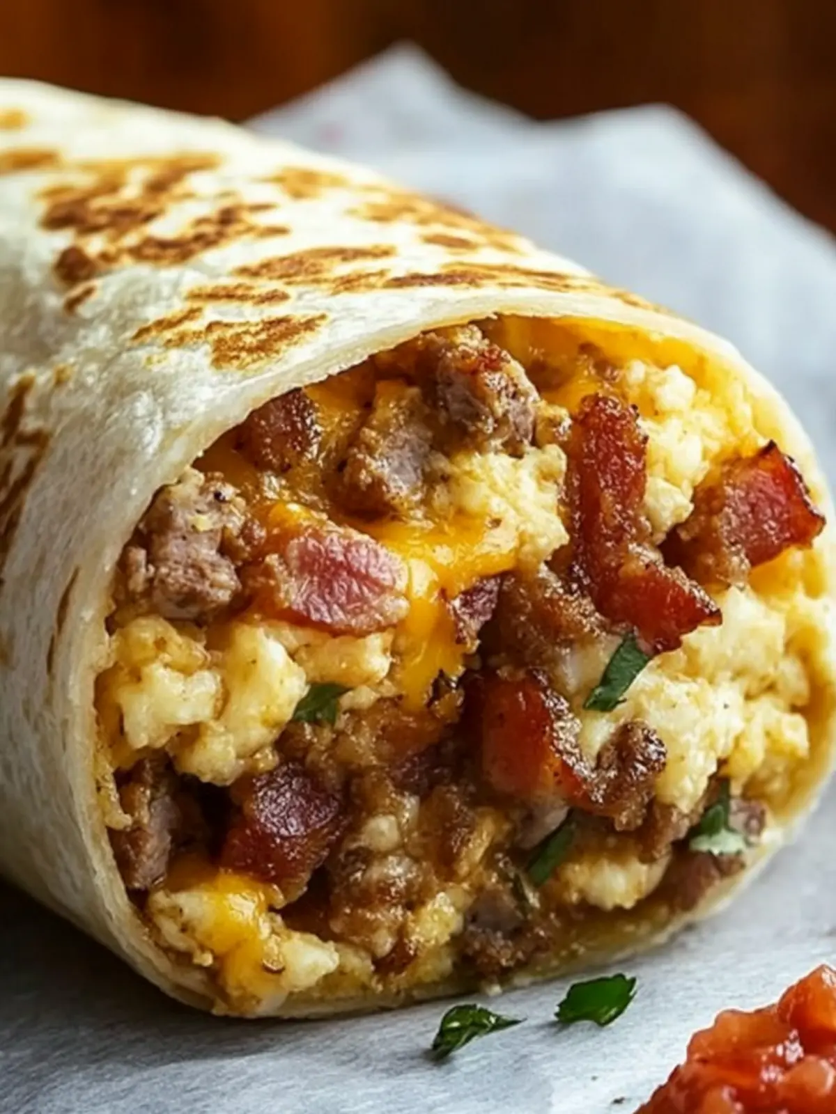 Ultimate Breakfast Burrito with Bacon, Sausage & Hash Browns Bliss 3 Ultimate Breakfast Burrito with Bacon, Sausage & Hash Browns: An Amazing Recipe