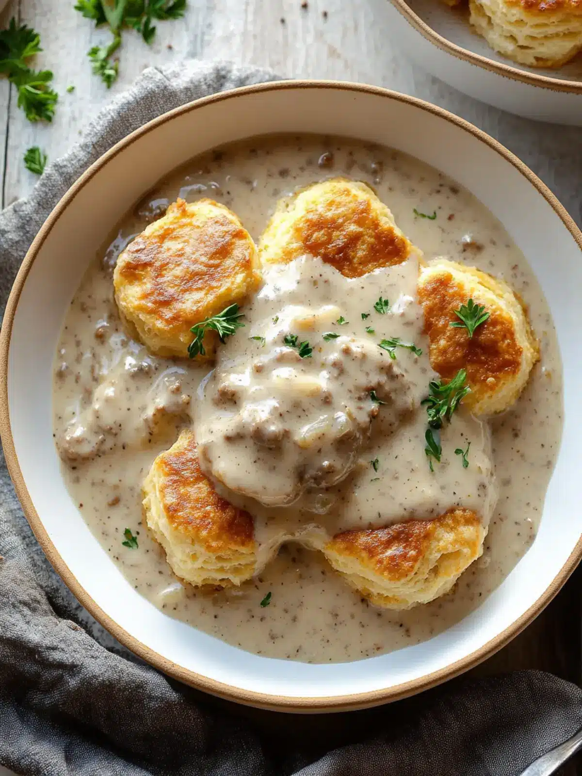 High Protein Biscuits & Gravy Breakfast Made Easy at Home 4 High Protein Biscuits & Gravy Breakfast