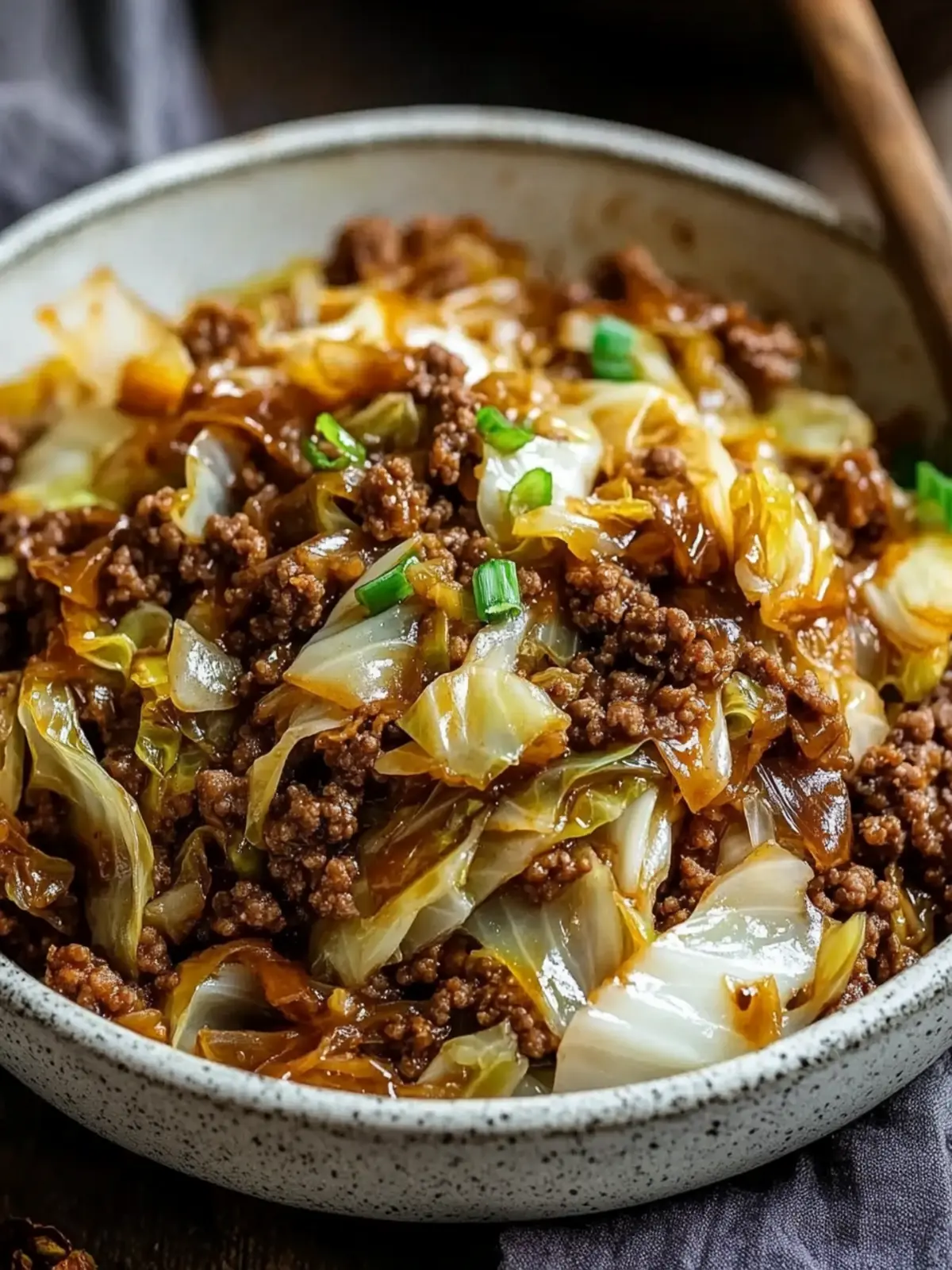 Low Carb Mongolian Ground Beef Cabbage Recipe
