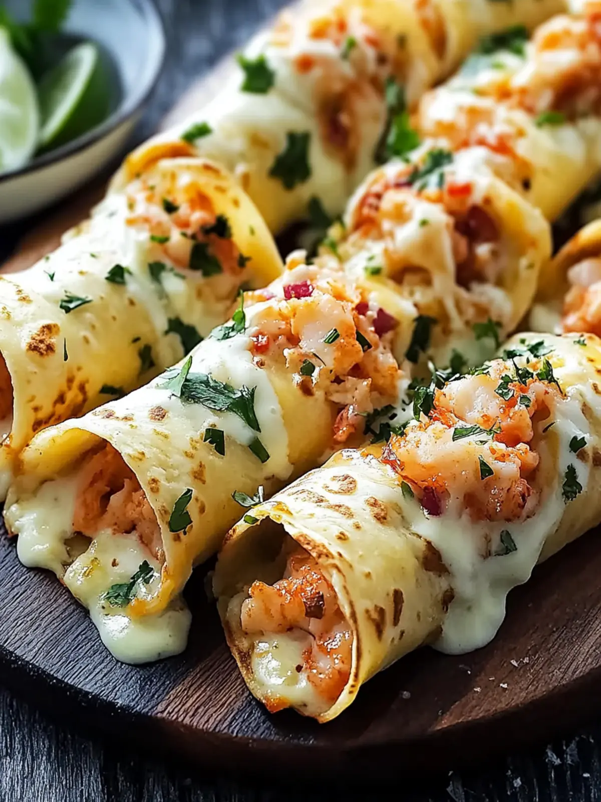 Cheesy Seafood Tortilla Bombs Recipe for Ultimate Comfort! 5 Cheesy Seafood Tortilla Bombs Recipe