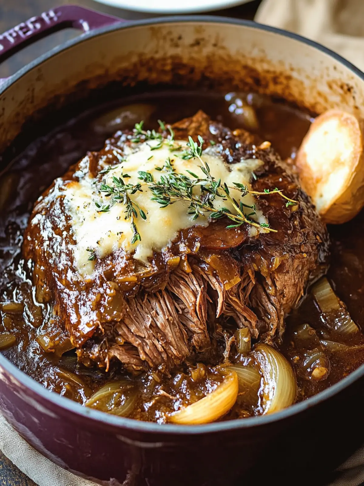 Melt-in-Your-Mouth French Onion Braised Chuck Roast Recipe 3 French Onion Braised Chuck Roast