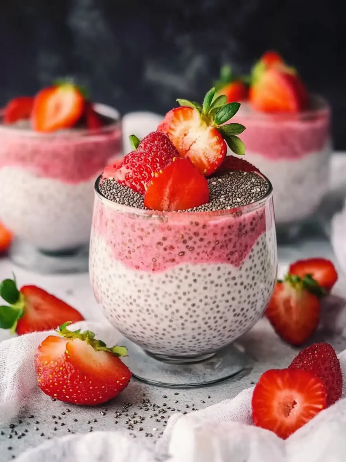 Strawberry Cheesecake Chia Pudding Recipe for Guilt-Free Bliss 4 Strawberry Cheesecake Chia Pudding Recipe
