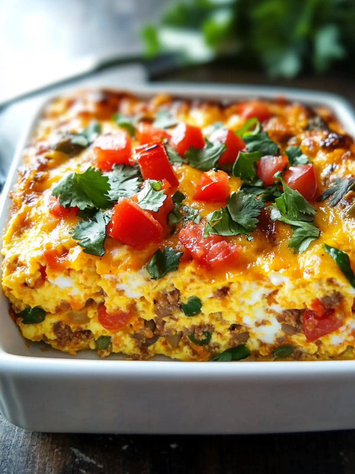 Savory Southwest Egg Bake: Your Easy Breakfast Casserole Fix 4 Savory Southwest Egg Bake: Easy Breakfast Casserole Recipe