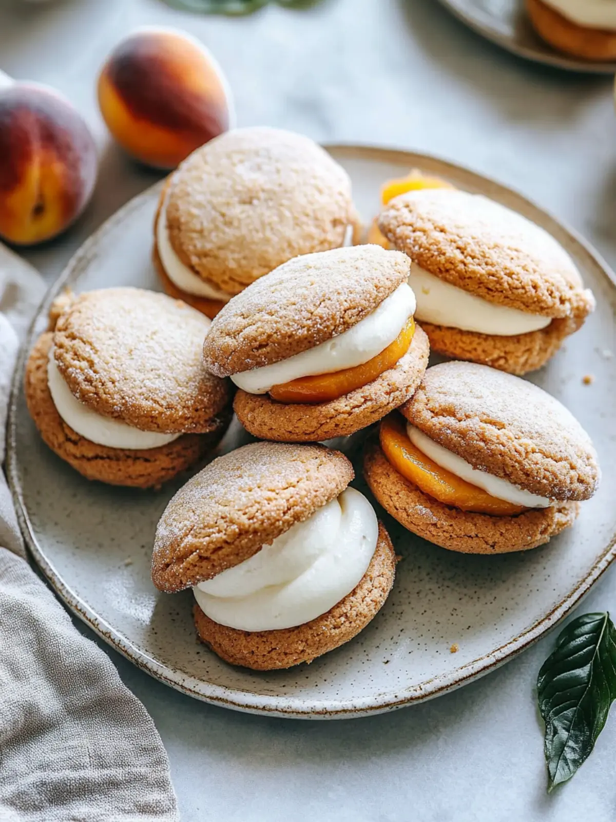 Peaches and Cream Whoopie Pies for a Sweet Summer Treat 4 Peaches and Cream Whoopie Pies