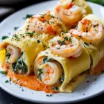 Best Shrimp and Spinach Stuffed Pasta Rolls in Red Pepper Cream 45 Best Shrimp and Spinach Stuffed Pasta Rolls Red Pepper Cream