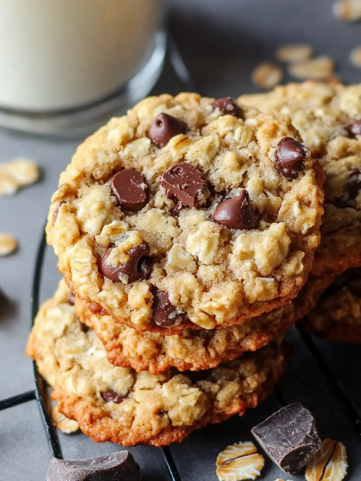 Thick and Chewy Oatmeal Chocolate Chip Cookies Recipe 2 Oatmeal Chocolate Chip Cookies Recipe