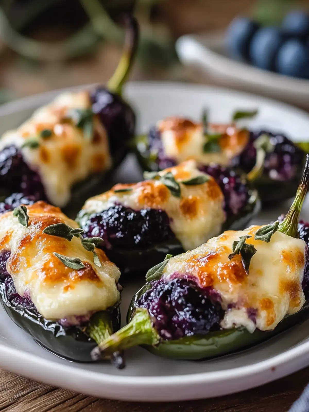 Blueberry Brie Jalapeño Poppers That Wow Every Party Guest 4 Blueberry Brie Jalapeño Poppers