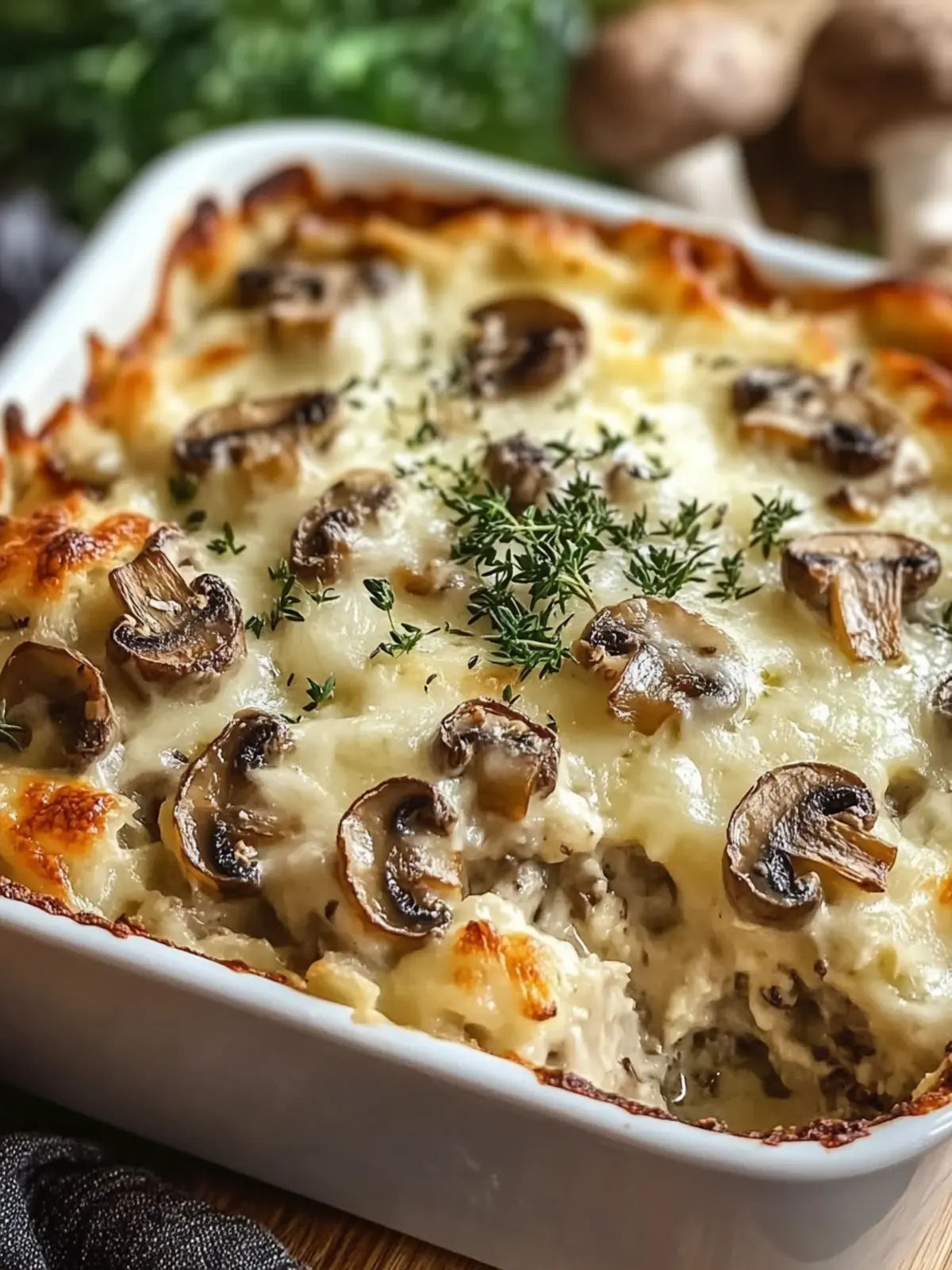 Mushroom and Swiss Burger Casserole is a Must-Try Comfort Dish 3 Mushroom and Swiss Burger Casserole is a must-try dish!